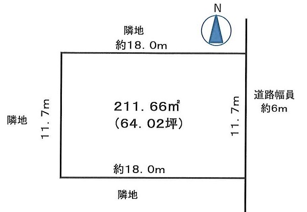 湖西市新居町中之郷(C区画)　64.02坪